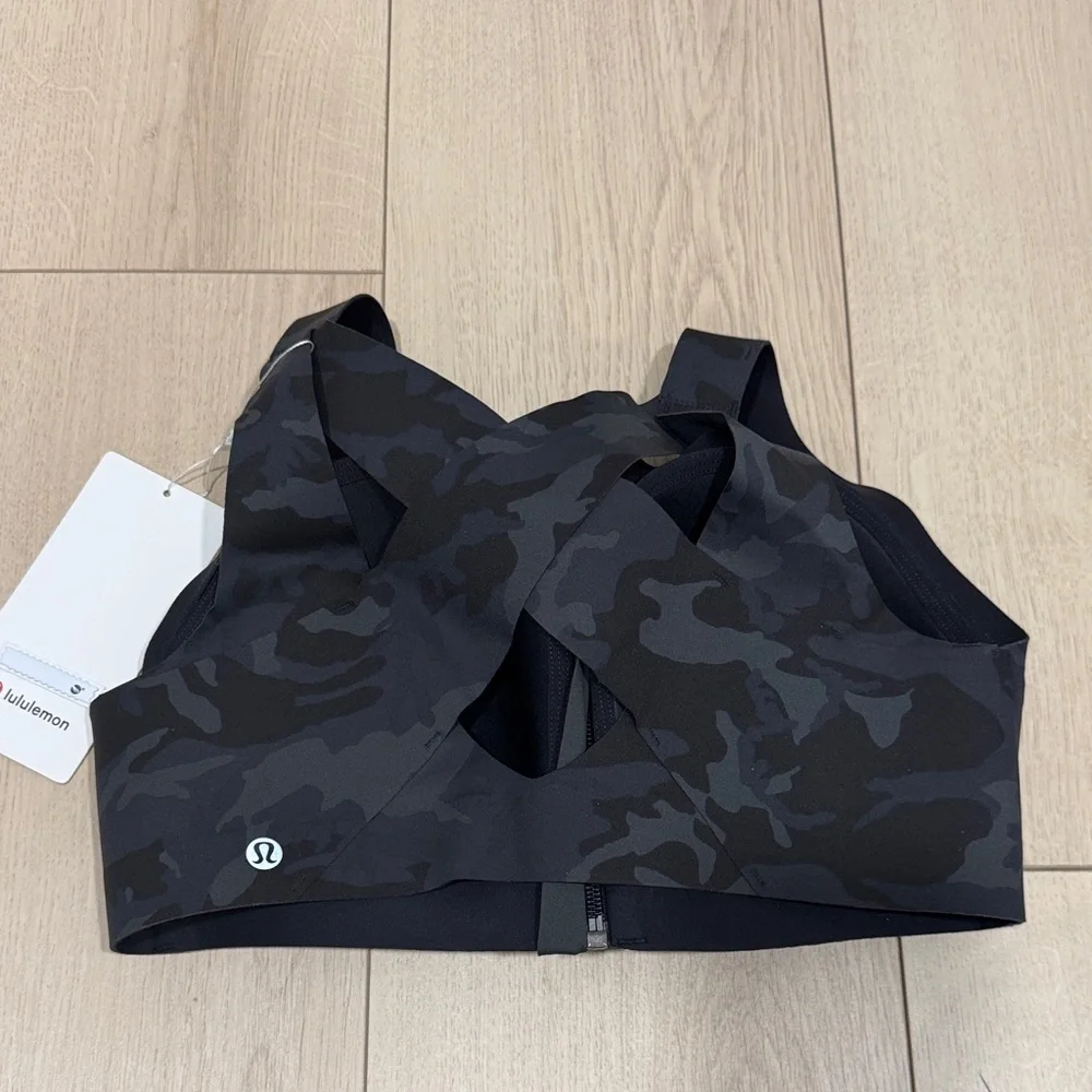 Black Camouflage Sports Bra LULULEMON 36D - Picture 4 of 6
